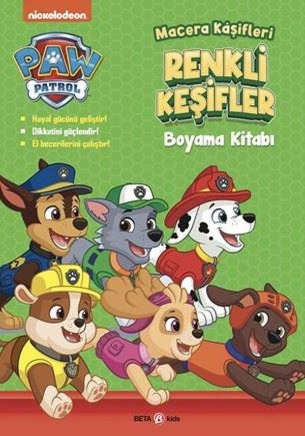 Paw Patrol - Macera Kaşifleri Renkli Keşifler Boyama Kitabı - Beta Kids - Image 1