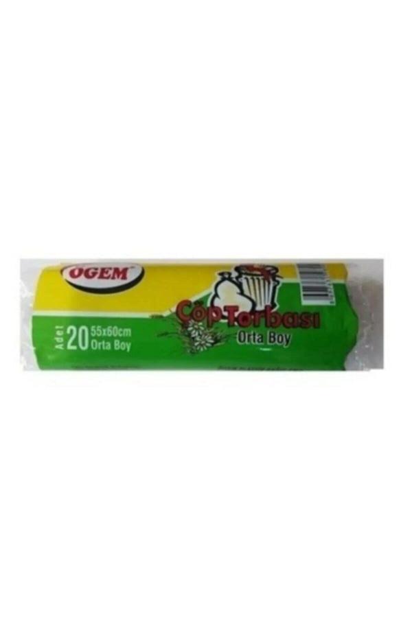Ögem Orta Boy Çöp Torbası Poşeti 55 X 60 Mavi 1000 Adet - Image 1