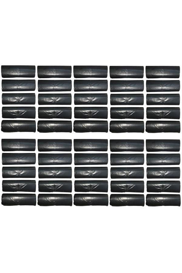 Eymarmarket Siyah Battal Boy Çöp Poşeti 75*90 Cm 10 Lu Rulo 50 Paket (500 Adet) - Image 1