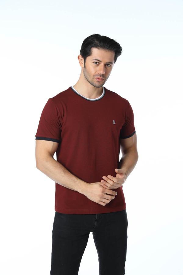 Rugatchi Büyük Beden Basic Pike Bisiklet Yaka T-Shirt - Image 1