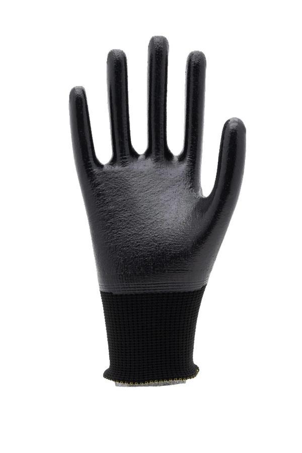 Faba EP-1323 Siyah Nitril Polyester Eldiven-XL - Image 1