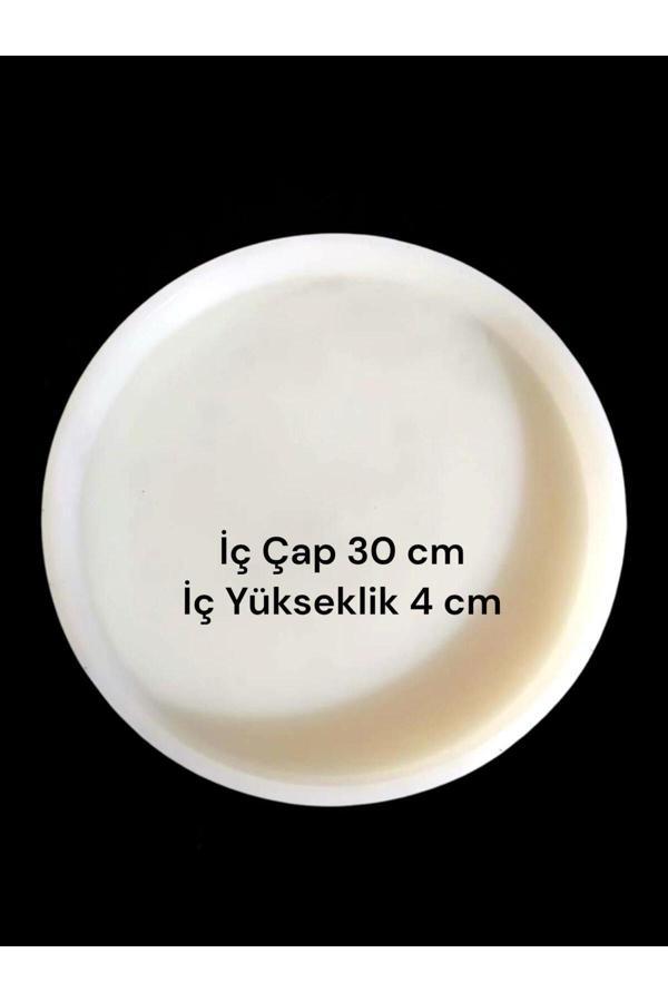 Stonechem 30 Cm Çap + 4 Cm Yükseklik 1 Cm Et Kalınlığı Saat&Sehpa&Tepsi Yapımı İçin - Image 1