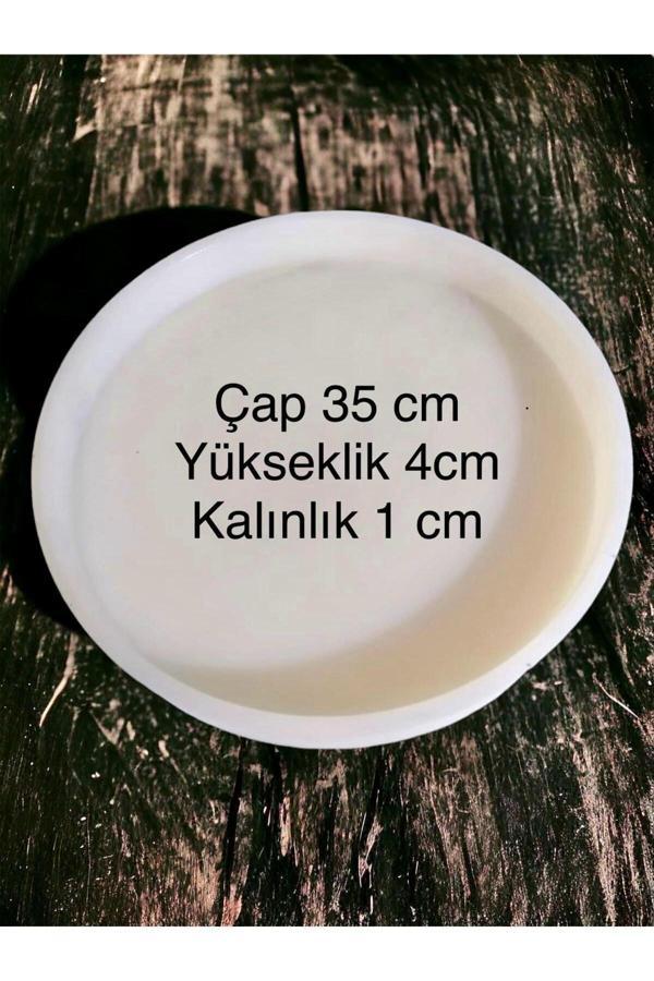 Stonechem Silikon Sehpa&Saat Kalıbı İç Çap 35Cm -İç Yükseklik 4Cm - Image 1