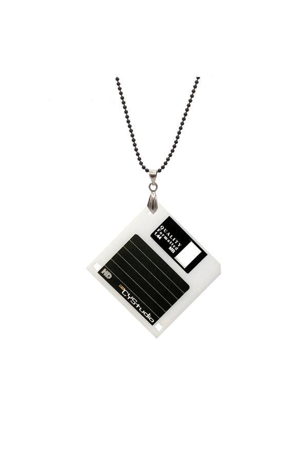 Probest Retro Disket Kolye - Image 1