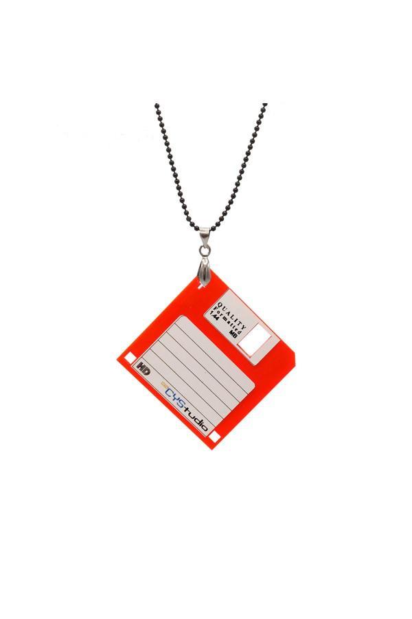 Probest Retro Disket Kolye - Image 1