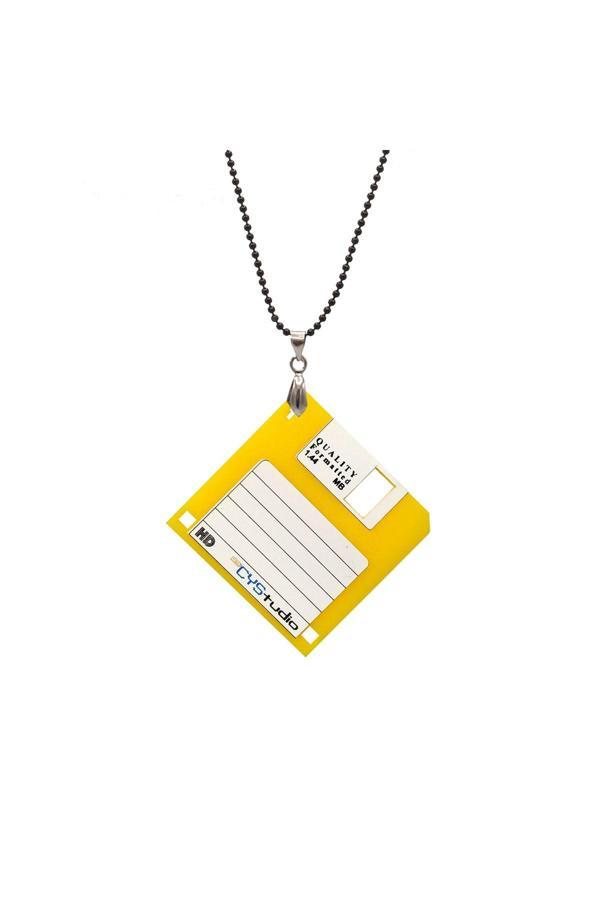 Probest Retro Disket Kolye - Image 1