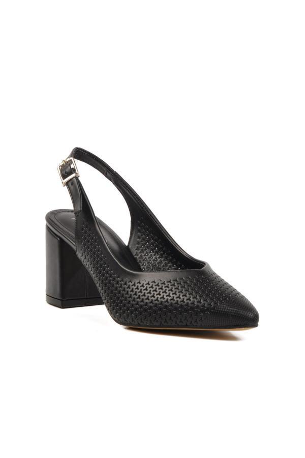 Pierre Cardin PC-54727 Z Siyah Kadın Abiye Ayakkabı Stiletto - Image 1