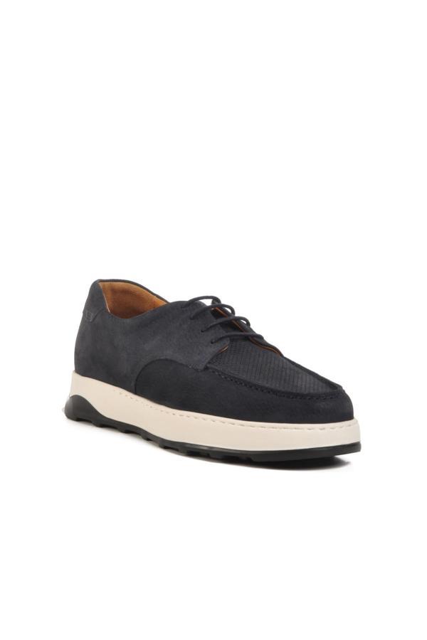 Ayakmod Premium 8212 M Lacivert Nubuk Hakiki Deri Erkek Sneaker - Image 1