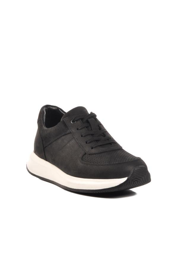 Vadoo 2197 M Siyah Nubuk Hakiki Deri Erkek Sneaker - Image 1