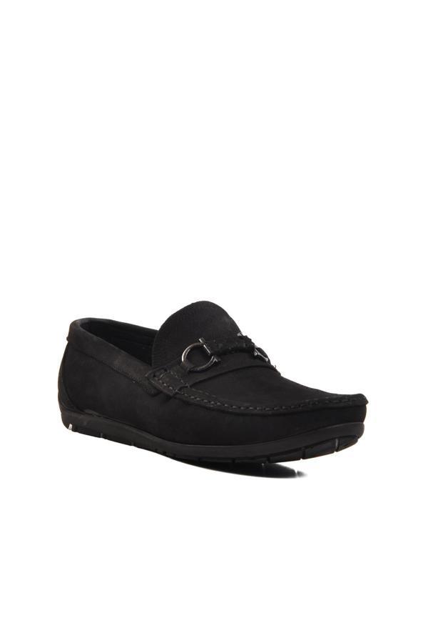 Ayakmod 505454 M Siyah Nubuk Erkek Günlük Ayakkabı Loafer  - Image 1