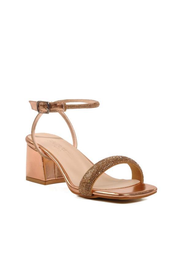 Pierre Cardin PC-54670 Z Rose Taşlı Kadın Abiye Sandalet - Image 1