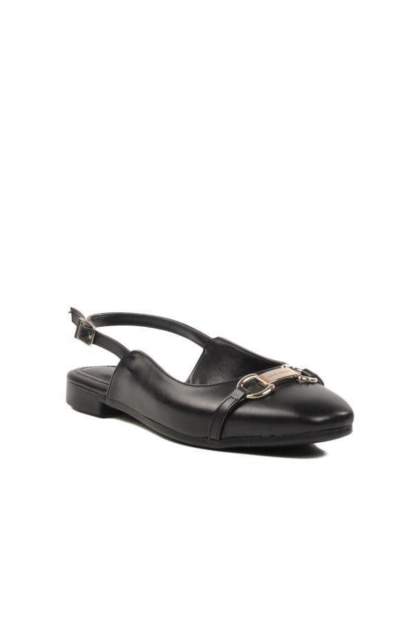 Pierre Cardin PC-54711 Z Siyah Kadın Babet - Image 1