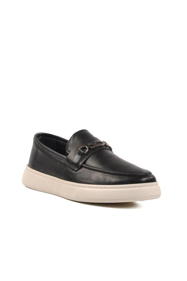 Ayakmod 692259 M Siyah Hakik Deri Erkek Günlük Ayakkabı Loafer - Image 1