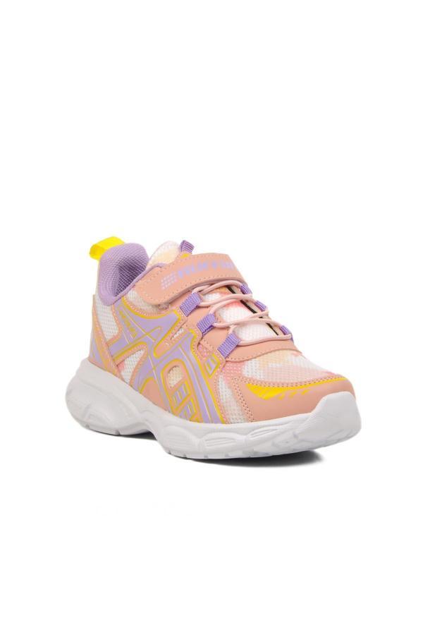  Pudra-Lila Çocuk Spor Ayakkabı Ruffon 2351 F - Image 1