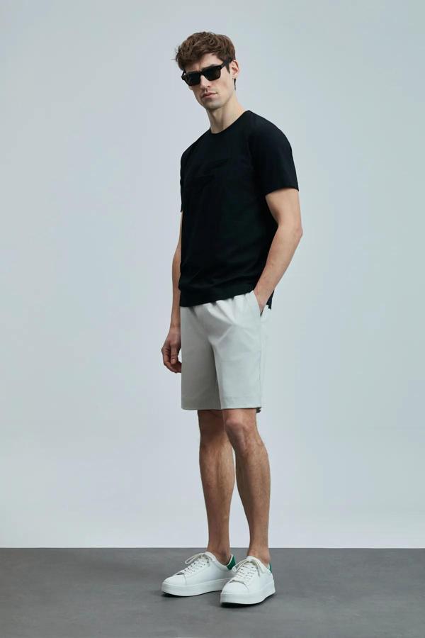 Lufian Onıx Modern Grafik T- Shirt Siyah - Image 1