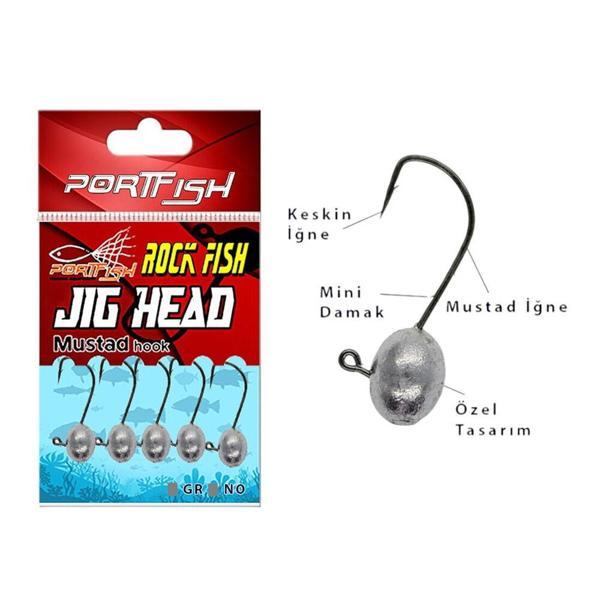 PortFish JigHead Mustad Hook 5Gr No:4   - Image 1