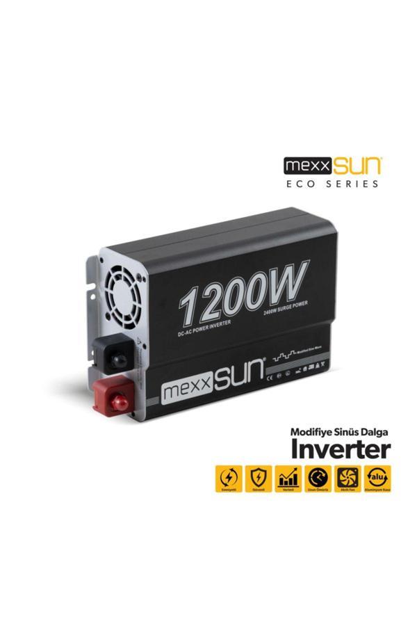 Mexxsun Modifiye Sinüs 12V 1200W Inverter - Image 1