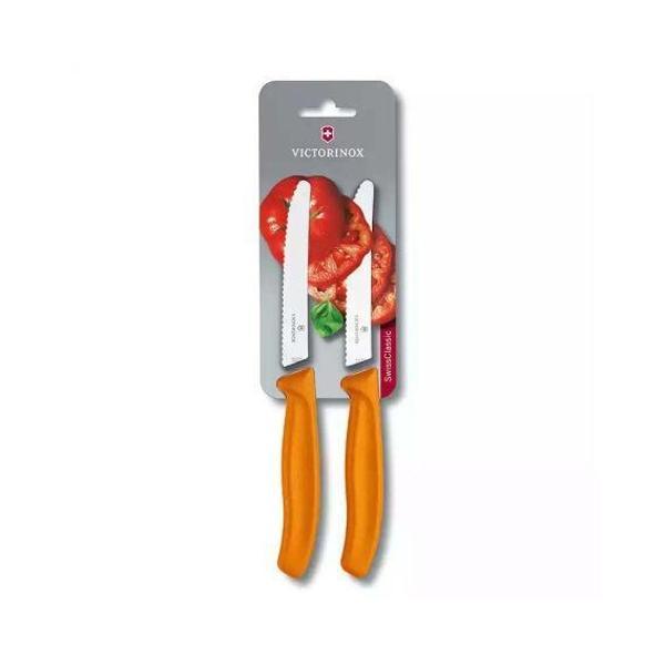 Victorinox   VT 6.7836.L119B Soyma Bıçağı,10 Cm,Test,,Turuncu,2Li Blister - Image 1