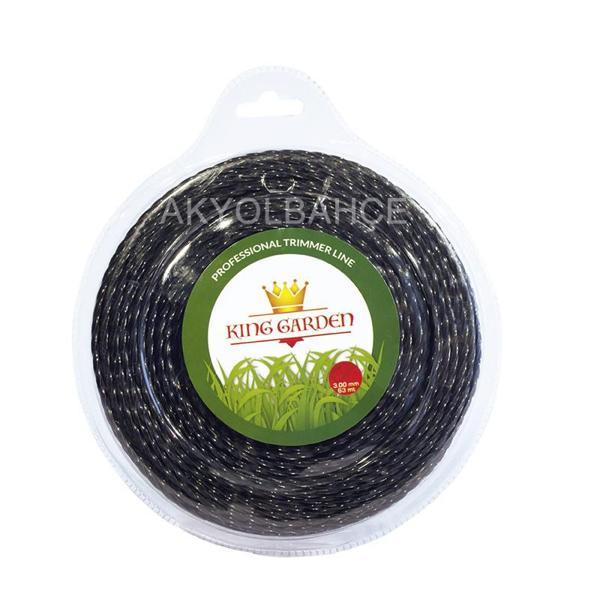 King Garden Tırpan Misinası Ot Çim Kesme İpi 3 MM - 63 M - Image 1
