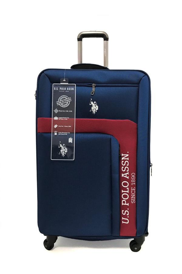 Büyük Boy Kumaş Lacivert Valiz Set Plvlz21266a - Image 1