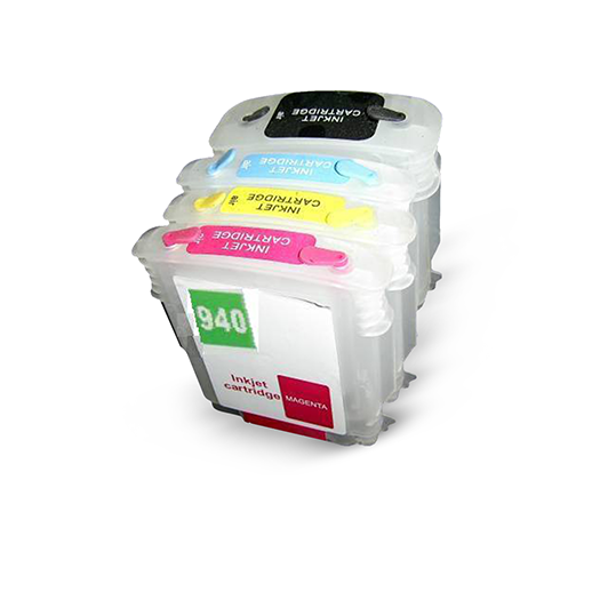 HP 940 UYUMLU Kolay Dolan Kartuşları (DOLU) - HP Pro 8500/ 8000/ 8500/ 8500A - Image 1
