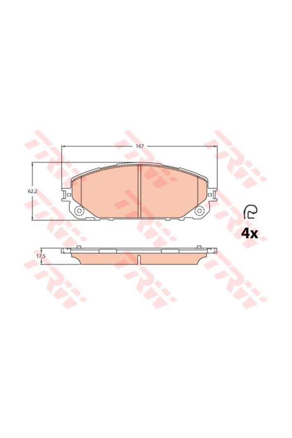 Trw Fren Balatası Ön Jeep Cherokee 2013 -- - Image 1