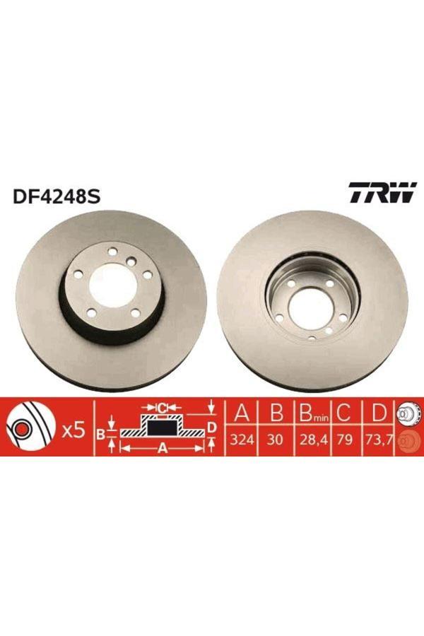 Trw Fren Dıskı On Adet Bmw E39 00 04 - Image 1