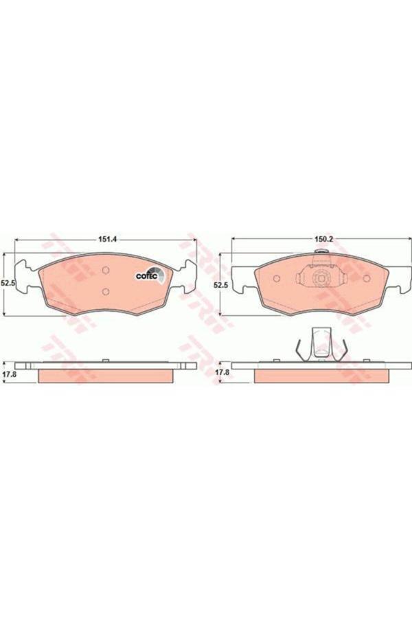 Trw Fiat Doblo 2000-2005 1,2 Ön Balata Marka - Image 1