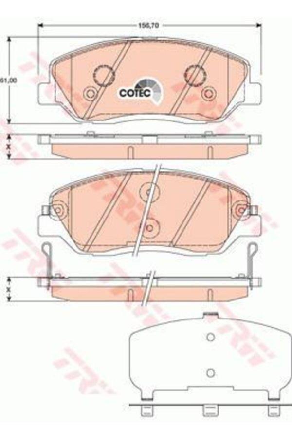 Trw Hyundai Santa Fe 2006-2011 Ön Balata Marka - Image 1