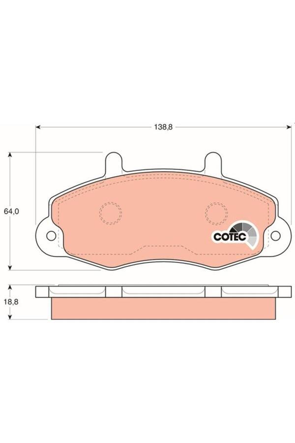 Trw Ön Fren Disk Balata ( Ford Transıt T.12 93-99 ) 1301589 - Image 1