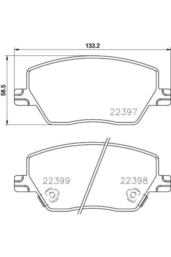 Trw Gdb3648 Fren Balatası Ön Renault Kadjar 15- Nissan Xtrail 14- 142×59.8×17.8 - Image 1