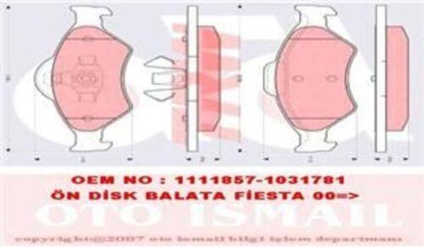 Trw Gdb1418 Fren Balatası Ön Fiesta Iv 95- Ka 96- / Mazda 121 96-  - Image 1
