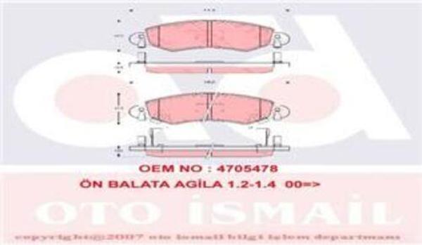 Trw Gdb1420 Fren Balatası Ön Agila A 00- / Wagon R 00-  - Image 1