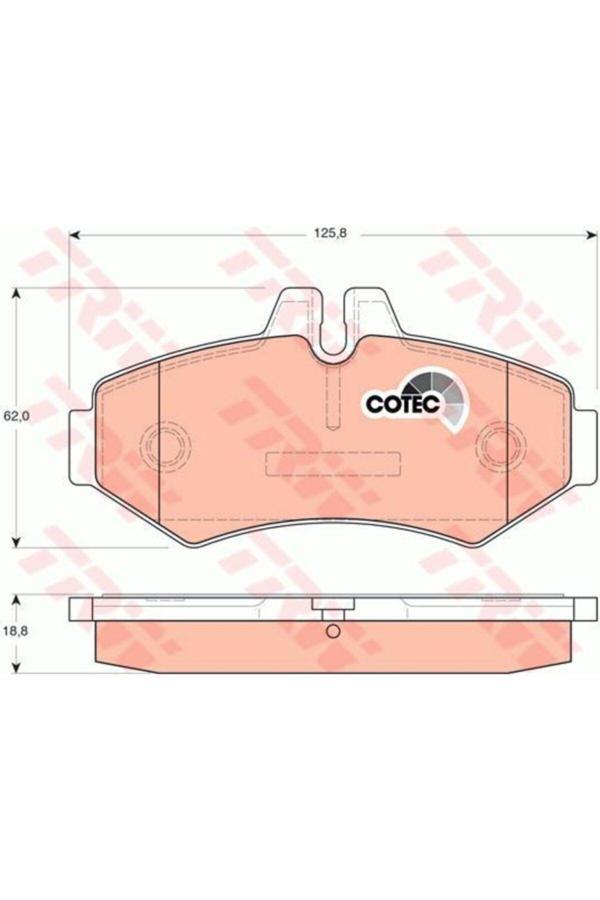 Trw Volkswagen Volt Lt28-Vw Lt35-Lt46 1996-2006 Arka Balata Marka - Image 1