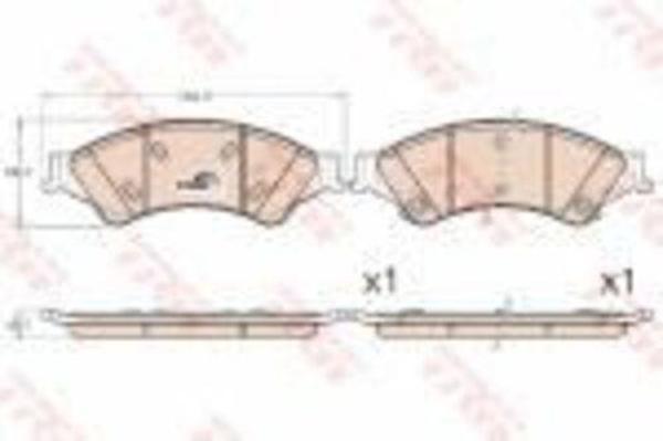 Trw Gdb2005 Ön Fren Balatası Ranger Pick Up 2.2Tdcı 3.2Tdcı 4X4 12- Ab312L361Ab  - Image 1