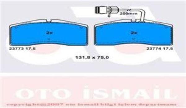 Trw Gdb1506 Fren Balatası Ön 131Mm Kablolu Phoeton 6.0 98 Tamir Takım Kit  - Image 1