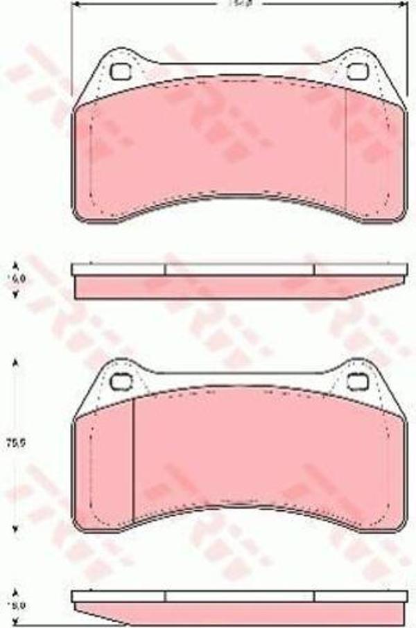 Trw Gdb1512 Fren Balatası Ön Xjx 350 03-09  - Image 1