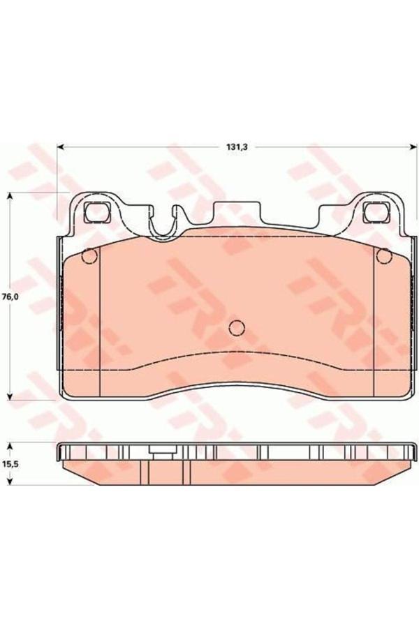 Trw Gdb1906 Fren Balatası Arka 131Mm C218 W212 C197 Amg 09- Tamir Takım Kit - Image 1