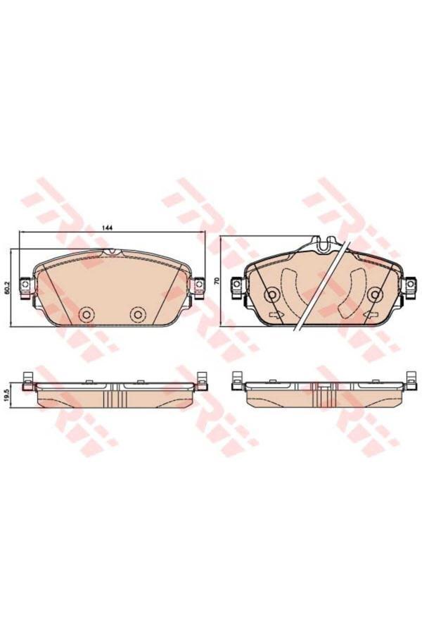 Trw Gdb2070 Fren Balatası Ön W205 C Serisi C180 C180Blue Tec C200Blue Tec C220 Blue - Image 1