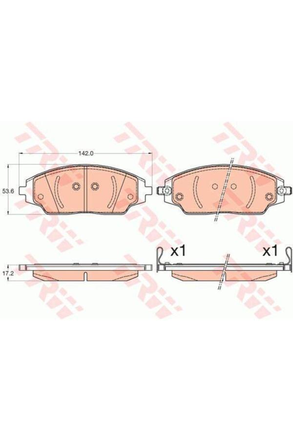 Trw Chevrolet Aveo 2008-2011 1,2-1,4 Ön Balata Marka - Image 1
