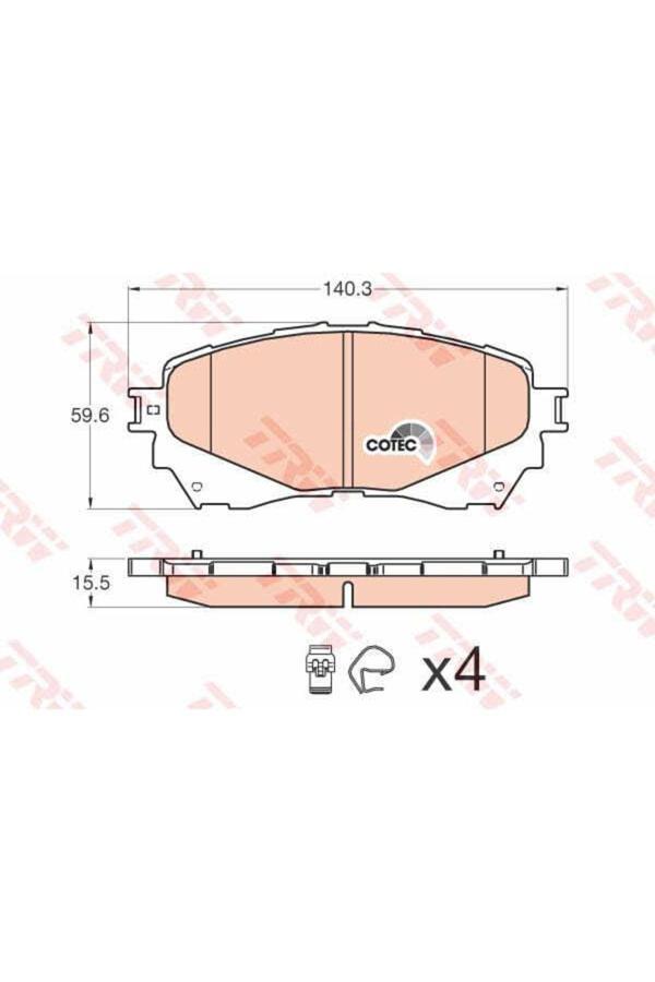 Trw Gdb3580 Fren Balatası Ön Mazda 6 12- Uyumlu - Image 1