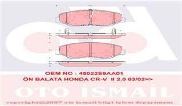 Trw Gdb3325 Fren Balatası Ön Cr-V 02-  - Image 1