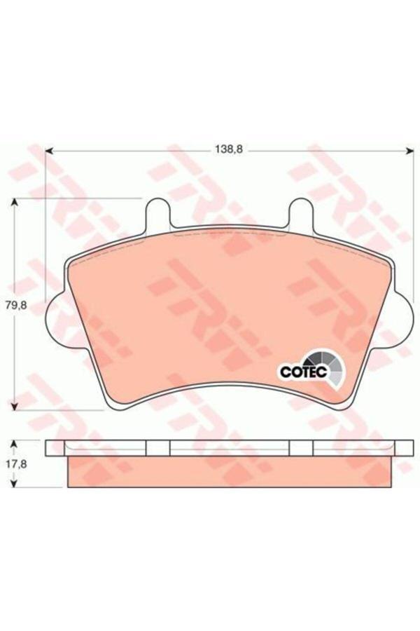 Trw Gdb1442 7701206727 4402993 On Fren Balatası Master Iı Movano Interstar 01> - Image 1