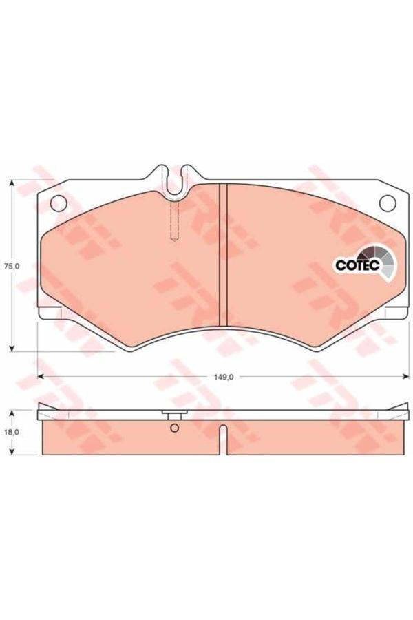 Trw Fren Balatası Ön G Serisi W460 G Serisi W461 G Serisi W463 L Serısı - Image 1