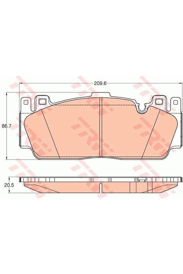 Trw Fren Balatası Ön M5 F10 F18 M6 F12 F13 F06 - Image 1
