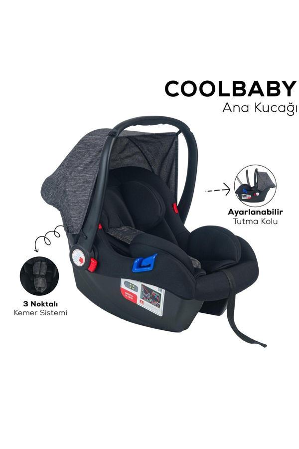 Coolbaby Ana Kucağı & Oto Koltuğu - Black - Image 1