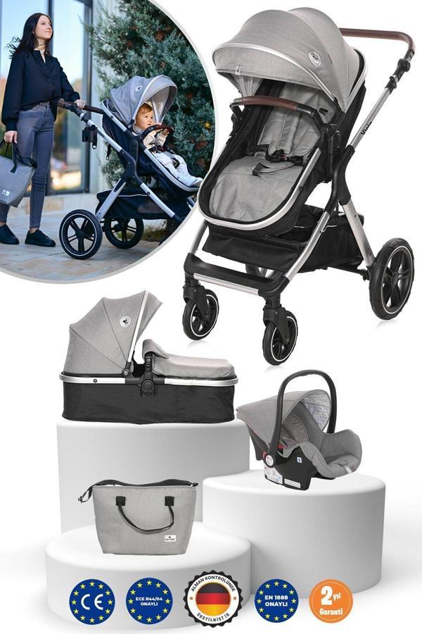 Lorelli Viola Travel Sistem Bebek Arabası - Opaline Grey - Image 1