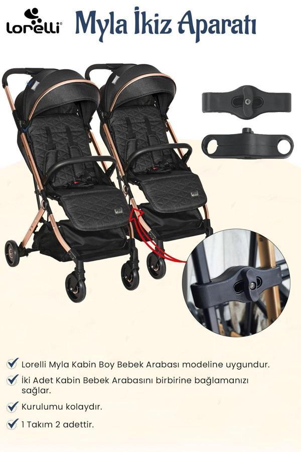 Lorelli Myla Kabin Bebek Arabası İkiz Bağlantı Aparatı - Image 1