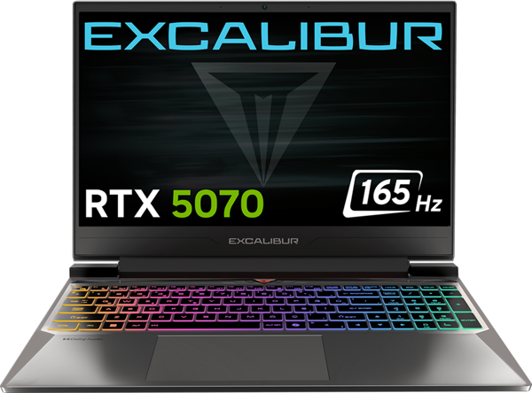 Casper Excalibur G870 i7-13620H 16GB 1TB RTX5070 8GB 165Hz 15.6" W11H Gaming Laptop G870.1362-BF70A-C - Image 1