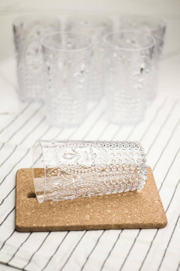 Akrilik Şeffaf 6lı Uzun Bardak & Su Meşrubat Bardağı 750 ml ( Büyük Boy & Cam Değildir ) - Image 1